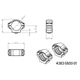 1" scope rings [25,4mm] | one-piece picatinny base with QD levers