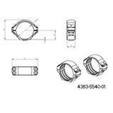 34mm anneaux de lunette | base picatinny monobloc avec leviers QD 