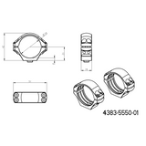 34mm anneaux de lunette | base picatinny monobloc avec leviers 