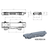 Base pour adaptateurs JK-N | base picatinny avec leviers QD [courte] 