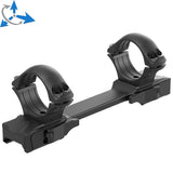 1" scope rings [25,4mm] | one-piece picatinny base with QD levers