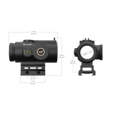 Vector Optics Paragon 4X 24 ultra compact prism rifle scope