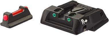 Walther Q4 SF OR & Q5 Match SF adjustable sight set with fiber optics
