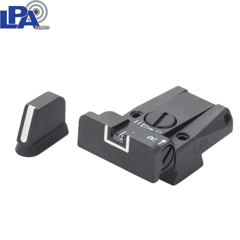 CZ 75B, CZ P-01, CZ 75 SP-01 adjustable sight set with white lines