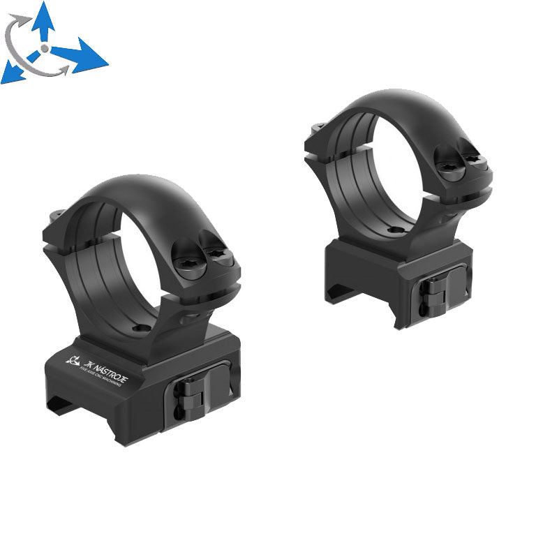 34mm scope rings | two-piece Picatinny QD base