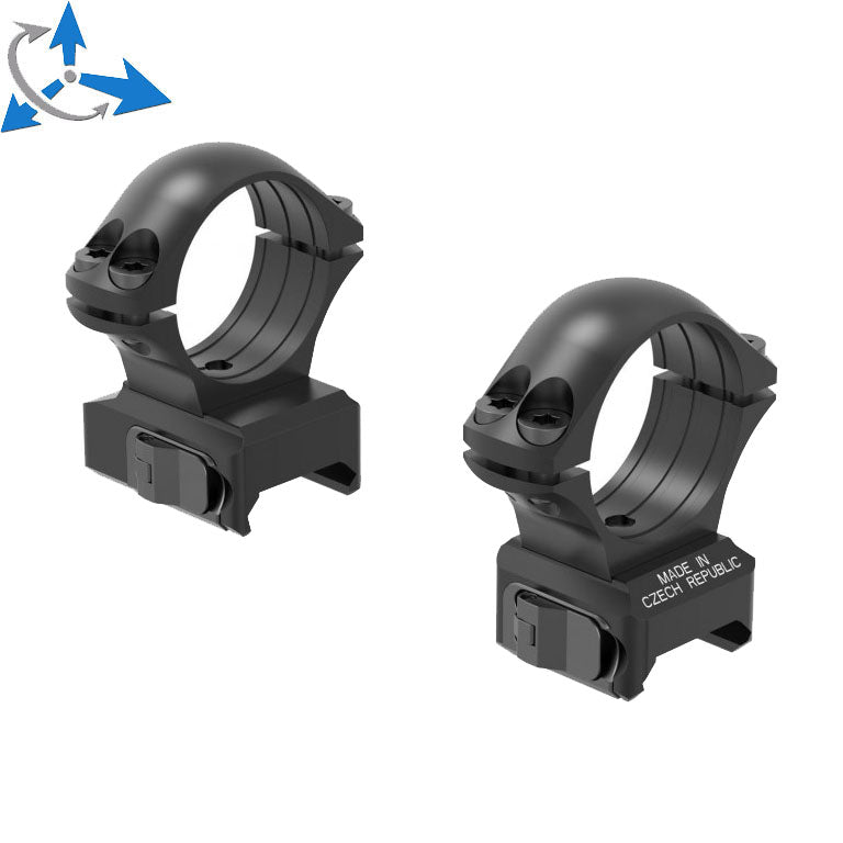 30mm scope rings | two-piece Picatinny QD base